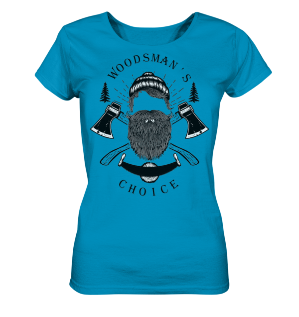 Woodsman's Choice Logo Shirt für Frauen - Organic Shirt versch. Farben – Bild 3