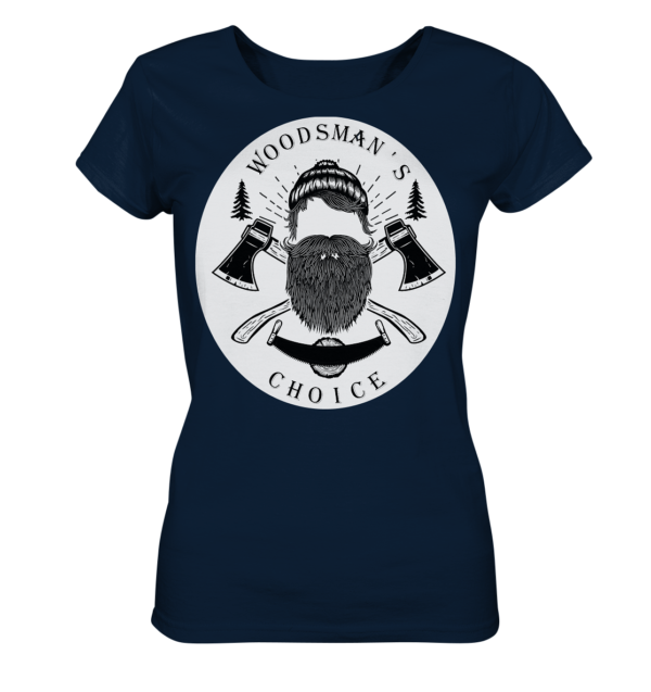 Woodsman's Choice Logo Shirt (rund) für Frauen - Organic Shirt versch. Farben – Bild 4
