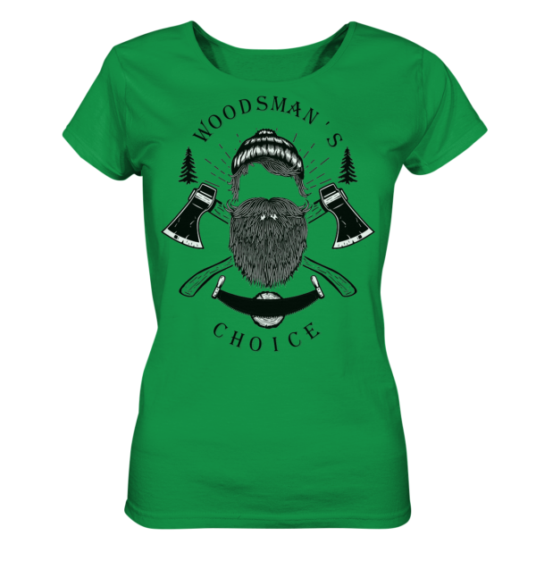 Woodsman's Choice Logo Shirt für Frauen - Organic Shirt versch. Farben – Bild 2