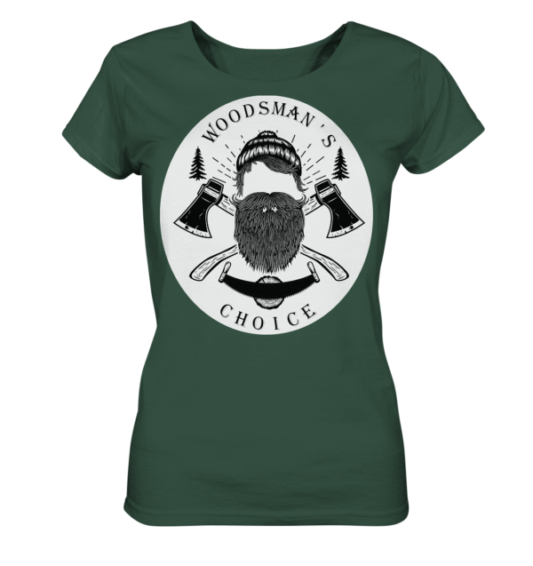 Woodsman's Choice Logo Shirt (rund) für Frauen - Organic Shirt versch. Farben – Bild 3