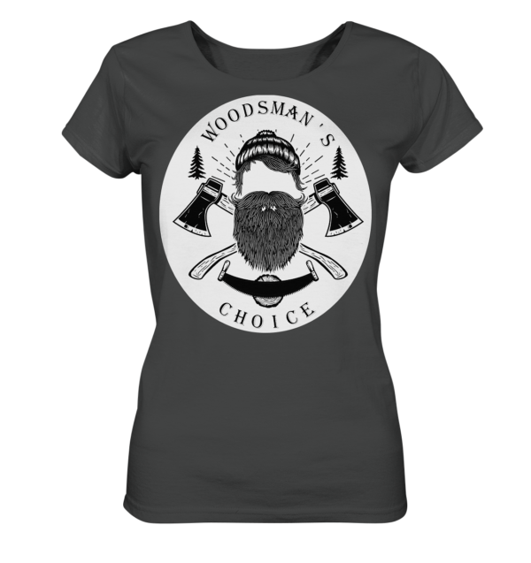 Woodsman's Choice Logo Shirt (rund) für Frauen - Organic Shirt versch. Farben – Bild 5