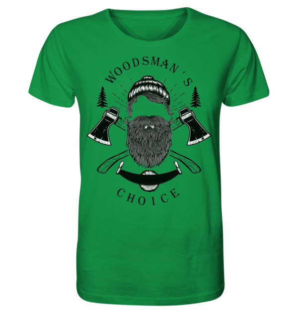Woodsman's Choice Logo Shirt für Männer - Organic Shirt versch. Farben