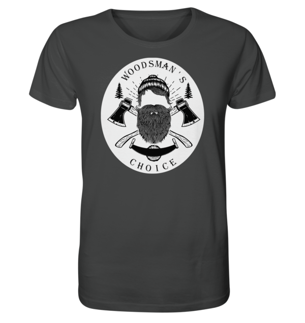 Woodsman's Choice Logo Shirt (rund) für Männer - Organic Shirt versch. Farben