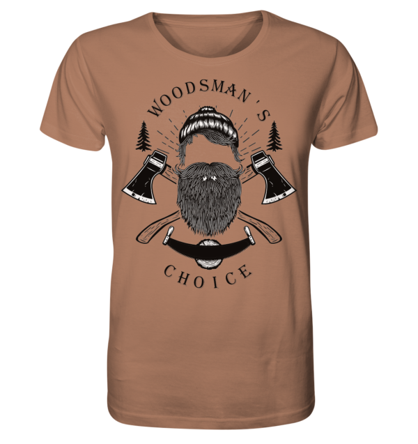 Woodsman's Choice Logo Shirt für Männer - Organic Shirt versch. Farben – Bild 2
