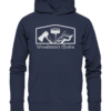 Woodsman's Choice 'Axt Hammer Säge' (helles Design) - Premium Unisex Hoodie – Bild 5