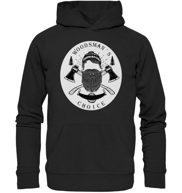 Woodsman's Choice Logo (rund) Hoodie Unisex - Premium Hoodie versch. Farben – Bild 4