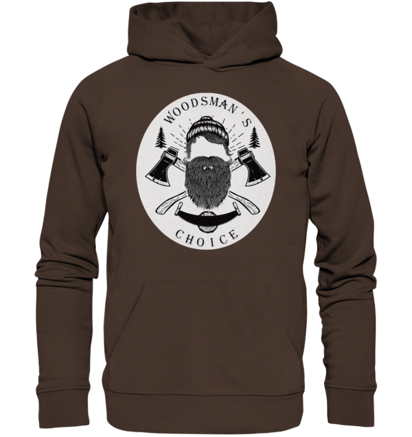 Woodsman's Choice Logo (rund) Hoodie Unisex - Premium Hoodie versch. Farben – Bild 3